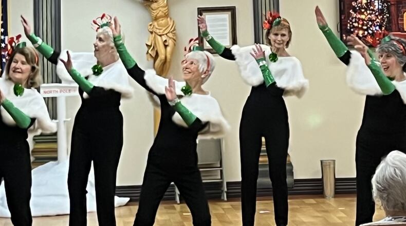 Senior Sensations dancers work together on costume choices for their holiday and summer shows. CONTRIBUTED