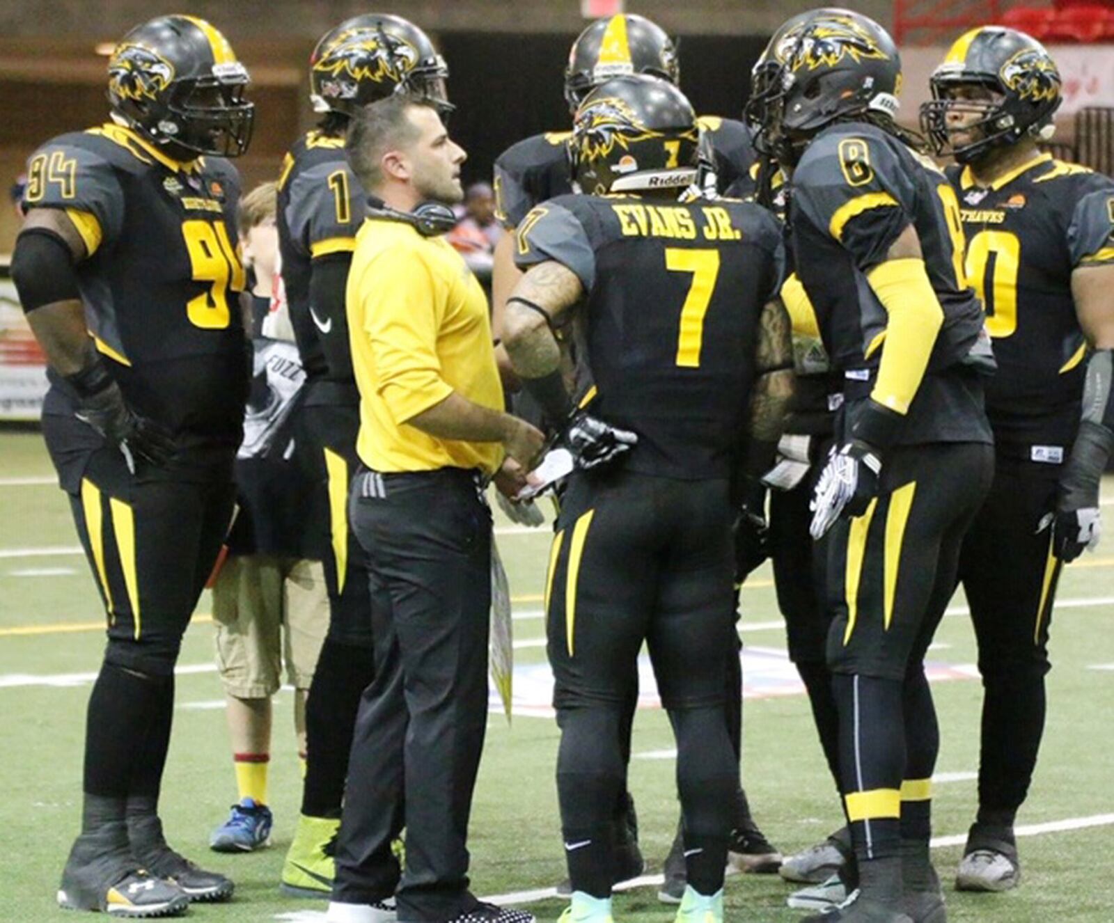 Billy Back is shown coaching during his two-year stint (2016-17) with the Wichita Falls (Texas) Nighthawks. SUBMITTED PHOTO