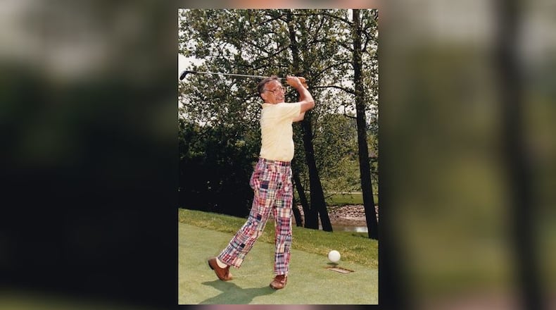 One of Carl Fiora's favorite leisure activities was playing golf. SUBMITTED PHOTO