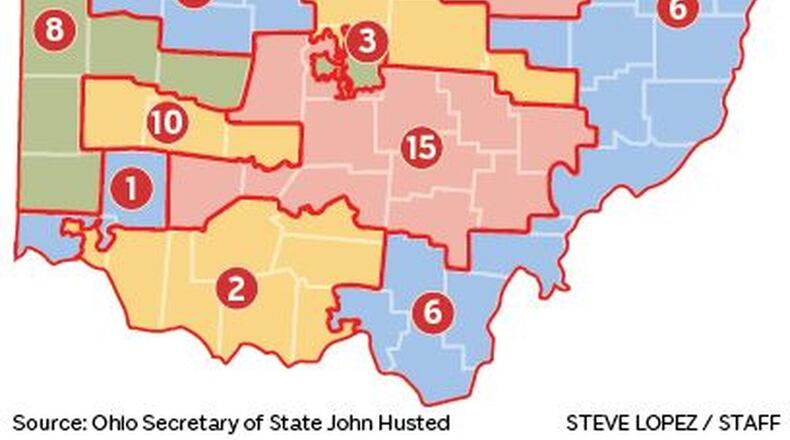 Congressional district map