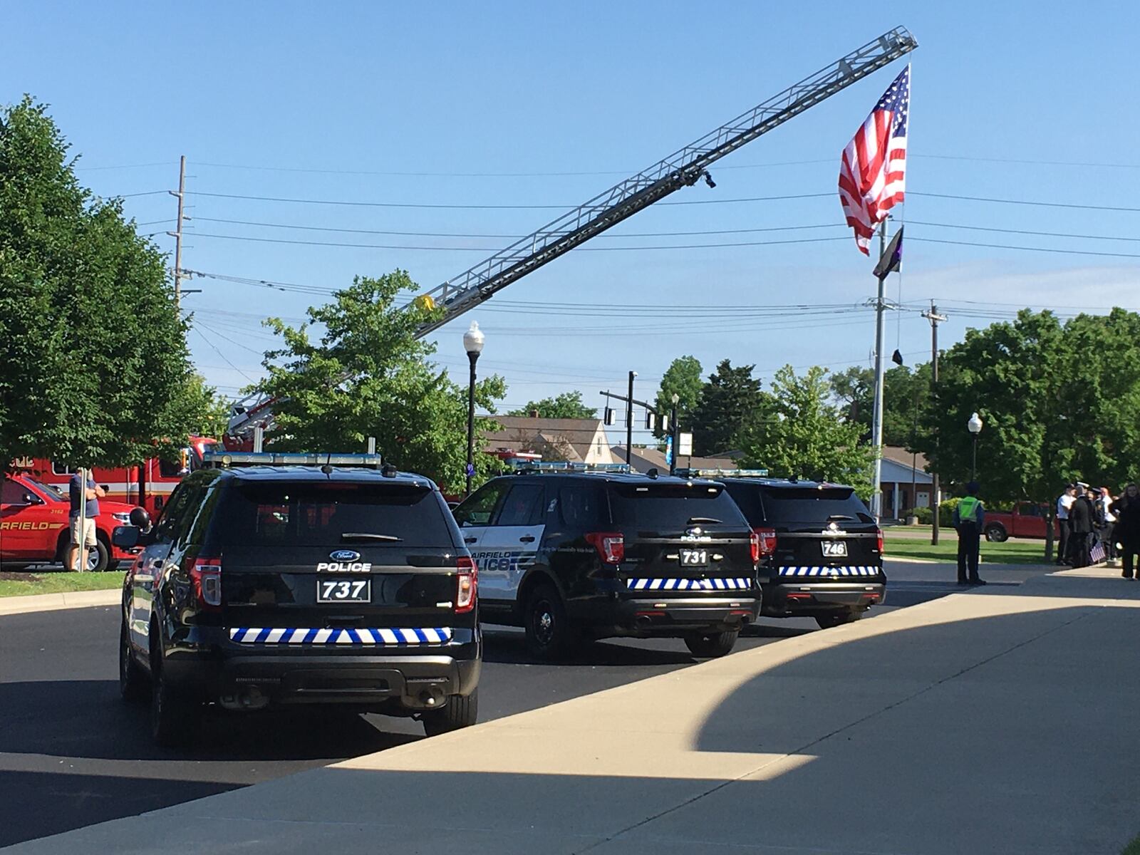 The city of Fairfield said good-bye on Saturday, May 30, to the late Fairfield police Officer Chris Murphy, who died on May 24 from complications from cancer. LAUREN PACK/STAFF