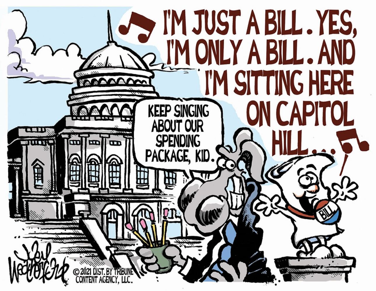 WEEK IN CARTOONS: Facebook name change, Biden’s spending plan and more