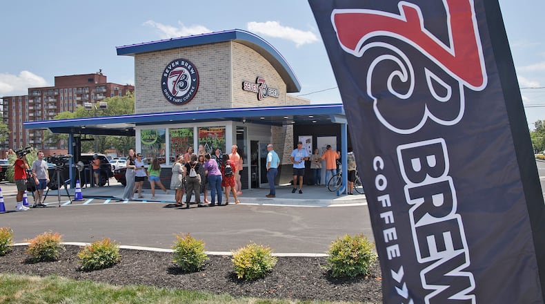 Seen in this photo is a 7 Brew location in Springfield in 2024. A new location is planned for West Chester Twp. in Butler County. FILE