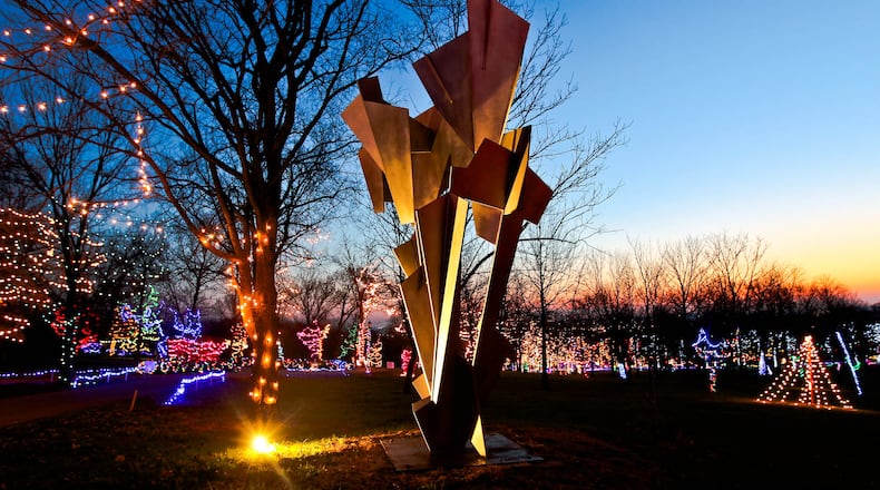 Holiday Lights on the Hill at Pyramid Hill offers an experience that brings art and nature together. The attraction is open Nov. 16 through Jan. 1.
