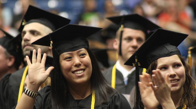 The 2014 Commencement Ceremony at Sinclair Community College. STAFF PHOTO