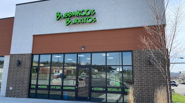 Bubbakoo's Burritos, 1499 Main St., Hamilton, plans to open at 11 a.m. on April 10, 2023. MICHAEL D. PITMAN/STAFF