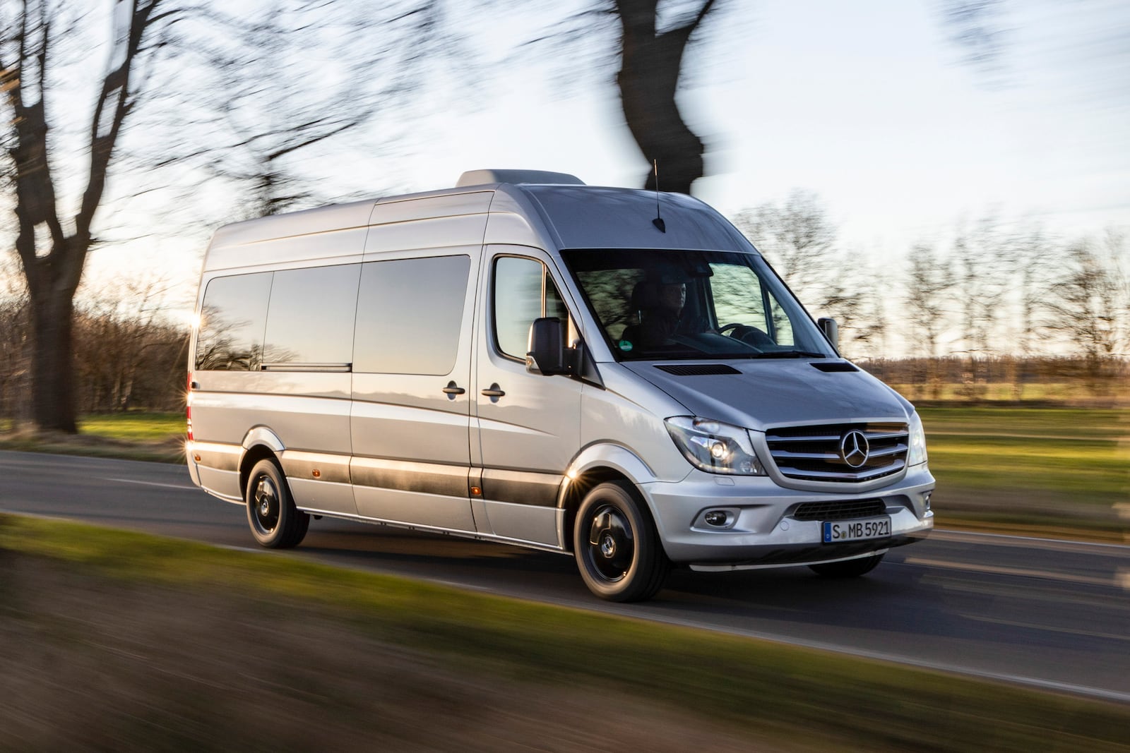 This photo provided by Mercedes-Benz shows the Sprinter van, an exceptionally roomy and surprisingly capable camping choice. (Courtesy of Mercedes-Benz USA via AP)