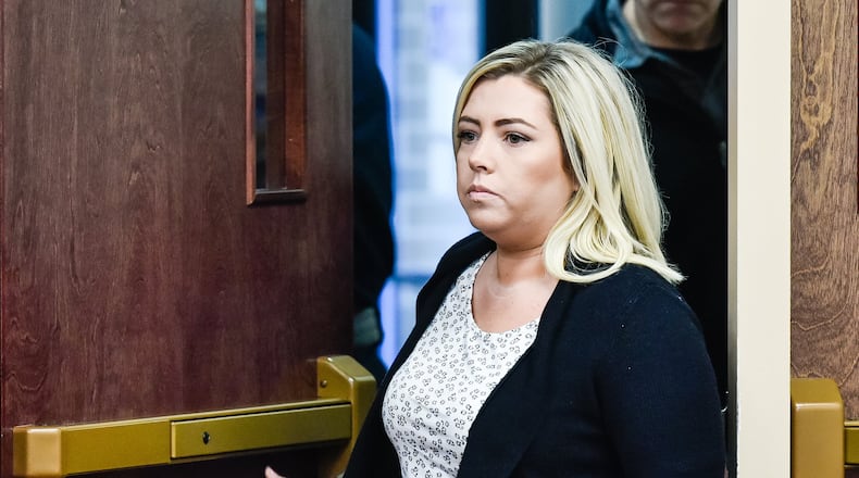 Madalyn Arnett, the Franklin High School teacher accused of having sex with a student in a Franklin Twp. parking lot, has submitted her resignation. NICK GRAHAM/STAFF