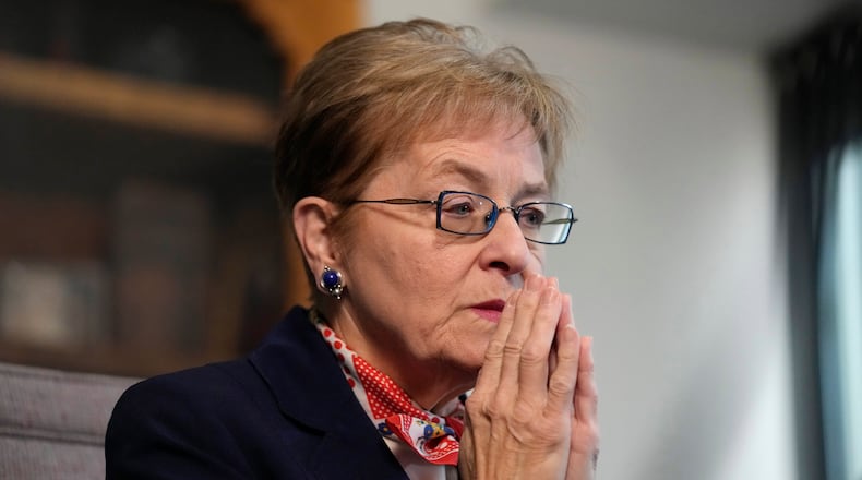 Democrat Marcy Kaptur of Ohio, the bill’s other sponsor, said lawmakers owe it to fallen service members to take care of their spouses long after their deaths. (AP Photo/Carlos Osorio)