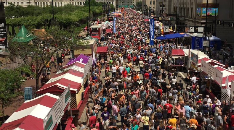 With a 550,000 annual attendance, the Taste of Cincinnati is one of the largest culinary street festivals in the United States. CONTRIBUTED