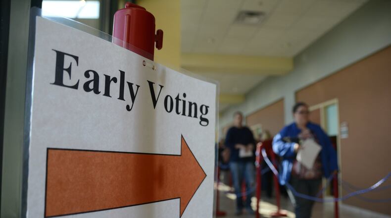 Early voting starts today, Oct. 10, at local county boards of elections offices. MICHAEL D. PITMAN/2016