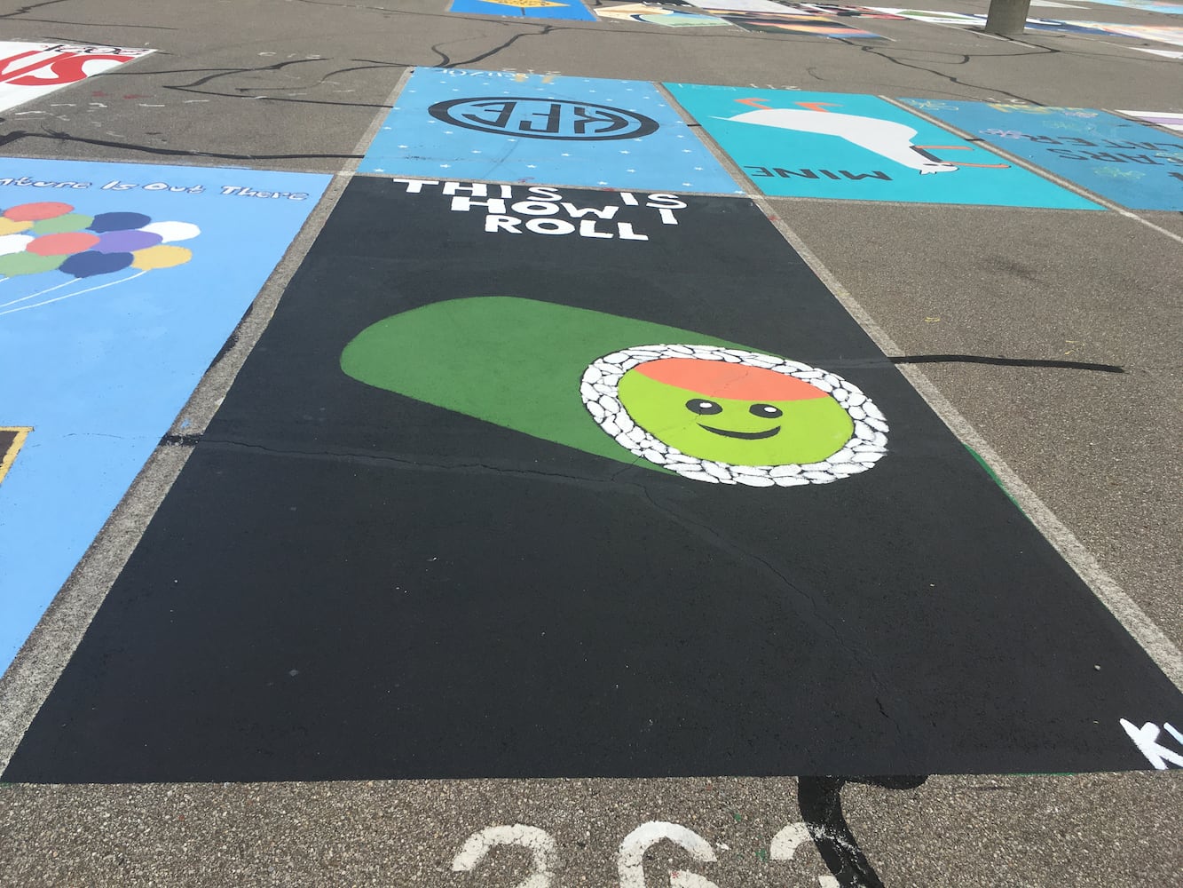Lakota West High School parking lot spaces