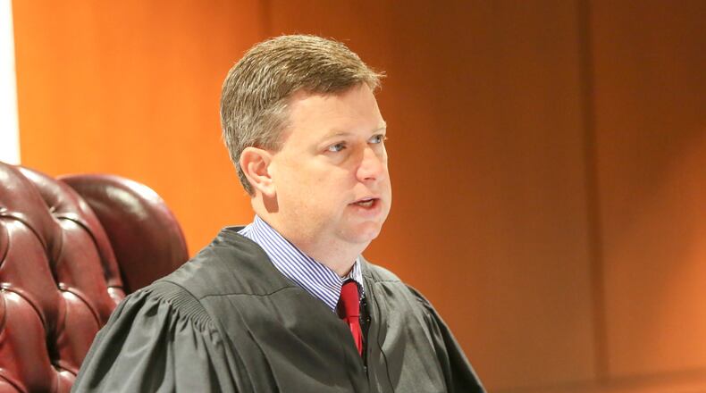 Brooke Skylar Richardson, the Carlisle teen charged with aggravated murder for the death of her infant found buried in the back yard, appeared before Judge Donald Oda II in Warren County Court for pretrial hearing, Tuesday, Aug. 15, 2017. GREG LYNCH / STAFF