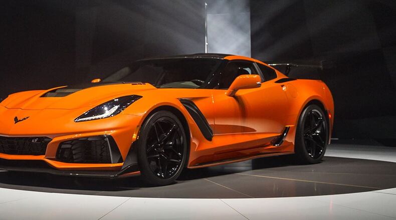 The 2019 Chevrolet Corvette ZR1 s exclusive LT5 supercharged engine is rated at an SAE-certified 755 horsepower and 715 lbs.-ft. of torque. Chevrolet photo