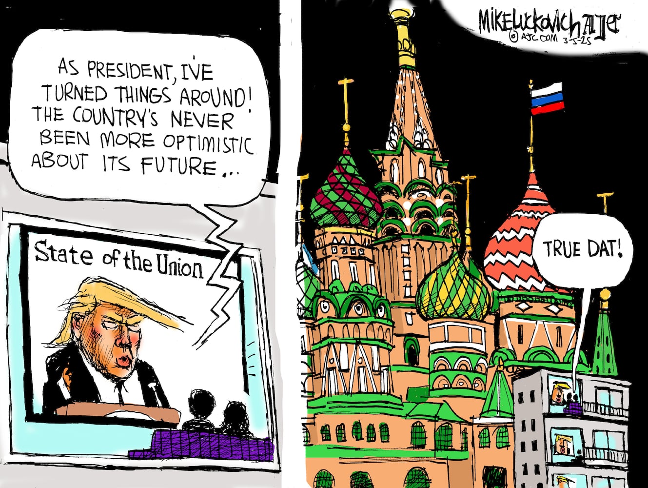CARTOONS: Mike Luckovich, March 9, 2025