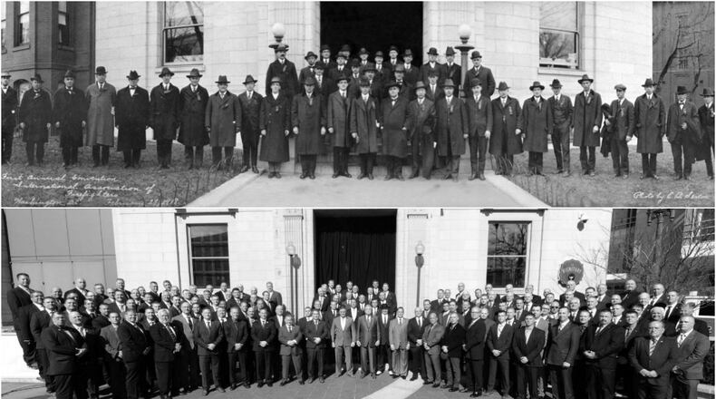 The International Association of Fire Fighters was formed in Washington, D.C. on February 28, 1918 (above). The IAFF Local 20, one of the 66 charters that make up the organization recently made a trip to the nation’s capital to celebrate its 100th birthday (below).