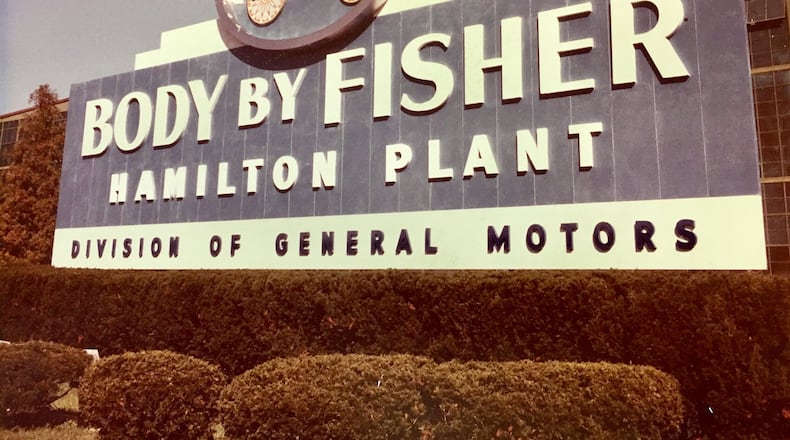 Pictured is the Fisher Body plant marquee at the corner of Dixie Highway and Symmes Road. it was built in 1946 and operated until 1987. It closed its doors in 1989. PROVIDED/UAW LOCAL 233 RETIREES