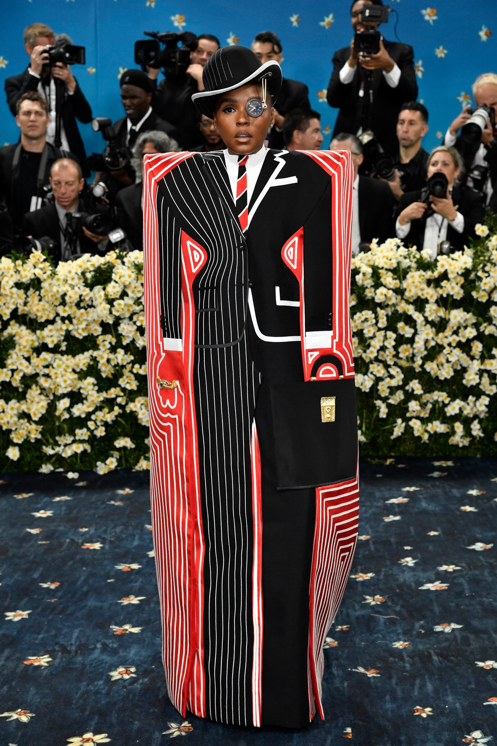 Janelle Monae attends The Metropolitan Museum of Art's Costume Institute benefit gala celebrating the opening of the "Superfine: Tailoring Black Style" exhibition on Monday, May 5, 2025, in New York. (Photo by Evan Agostini/Invision/AP)