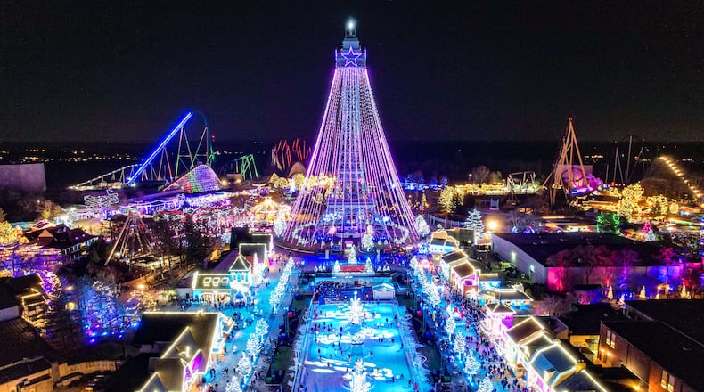 Kings Island will have more than 5 million holiday lights at the 2022 WinterFest event that opens Nov. 25. CONTRIBUTED