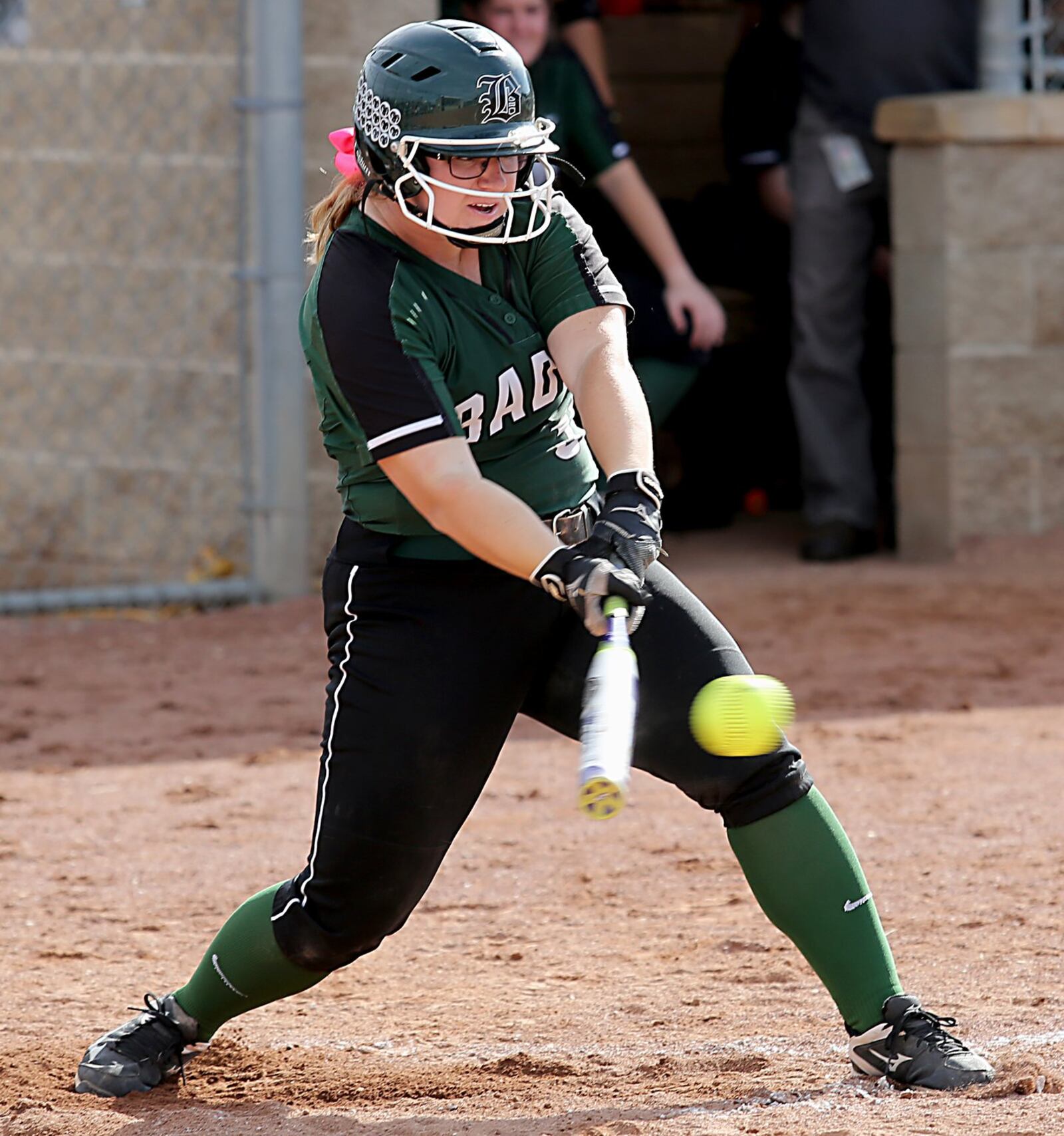 Badin’s Maddie Curtner connects for one of her two hits during Monday’s Division III district final against Clermont Northeastern at Kings. CONTRIBUTED PHOTO BY E.L. HUBBARD