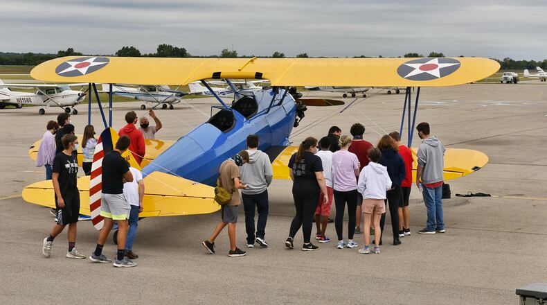 Now in its second year, the Butler Tech Aviation Exploration program - at the Middletown Regional Airport - is growing and adding more planes to be used for hands-on studies. The program also trains students in drone piloting, a booming industry. (Photo By Nicholas Graham\Journal-News)