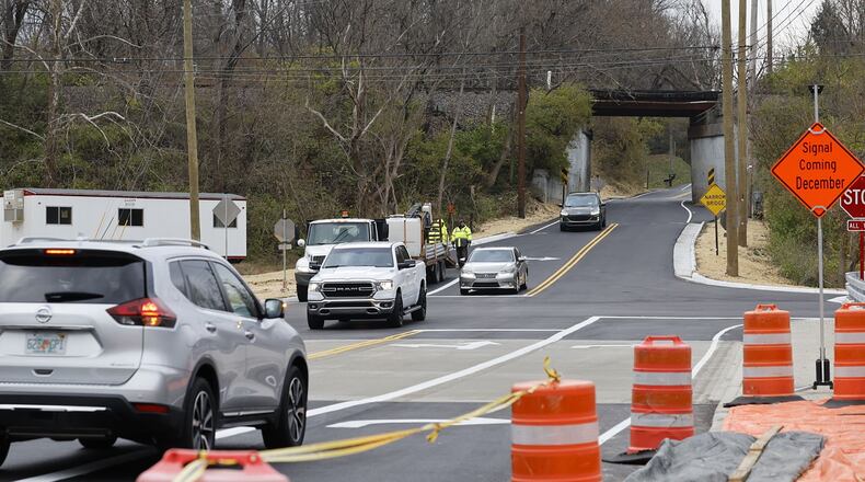 The $2 million project to upgrade the tricky intersection at Hamilton Mason and Mauds Hughes roads has reopened.