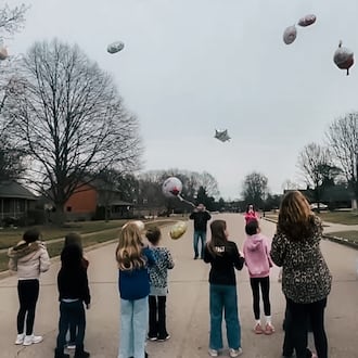 Family and friends gathered Tuesday, Feb. 24, 2026, to celebrate what would have been Ashley Flynn's 38th birthday. She was shot and killed Feb. 16 inside her Tipp City house. CONTRIBUTED