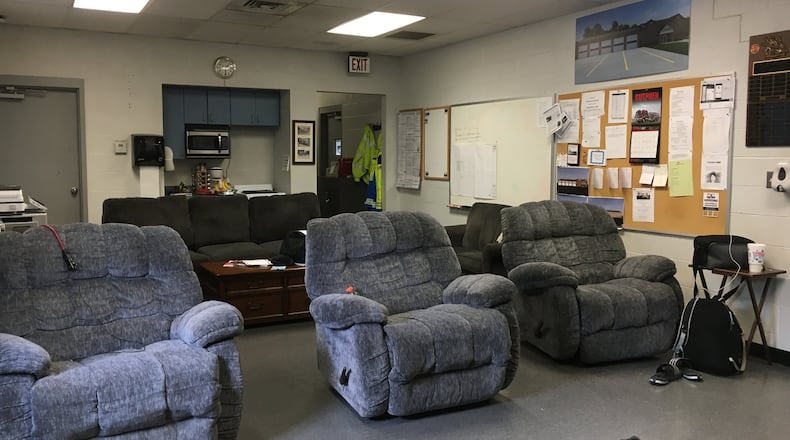 Trenton firefighters and medics have been sleeping in recliners and on couches in their current fire station. CONTRIBUTED