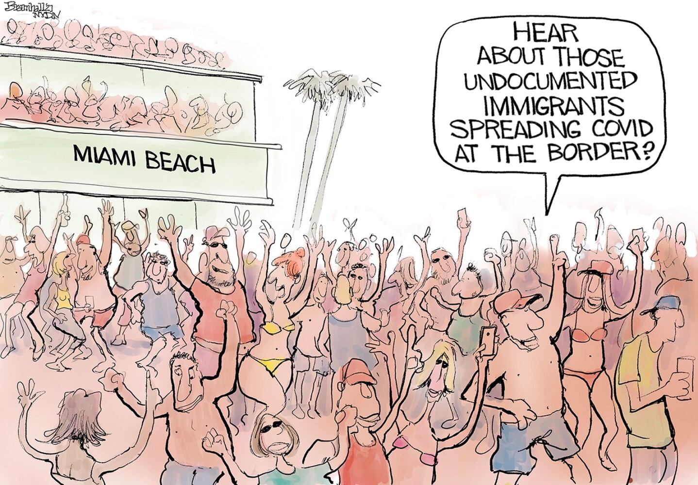 Week in cartoons: Biden press conference, Georgia voting rules and more