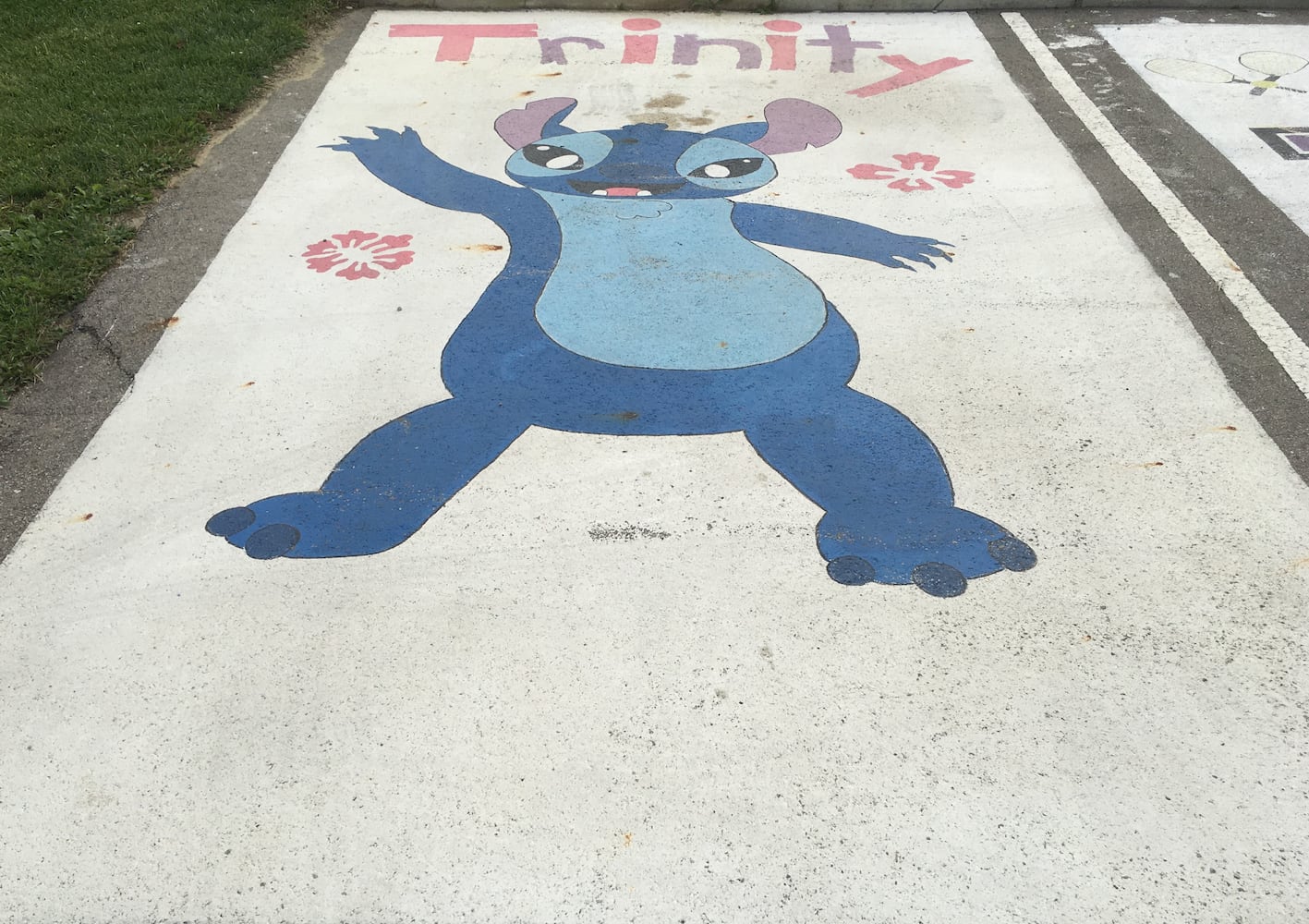 Middletown High School Seniors painted their parking lot spaces for the '21-22 school year.