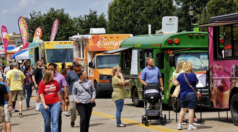 The Union Centre Food Truck Rally is from 11:30 a.m. to 10 p.m. today at The Square in West Chester Twp. It is part of the township's Founders Day events this weekend. FILE