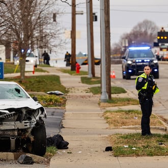 Breiel Boulevard in Middletown is closed southbound between Grand Avenue and Roosevelt Boulevard due to a crash, according to Middletown police on Monday afternoon. NICK GRAHAM/STAFF