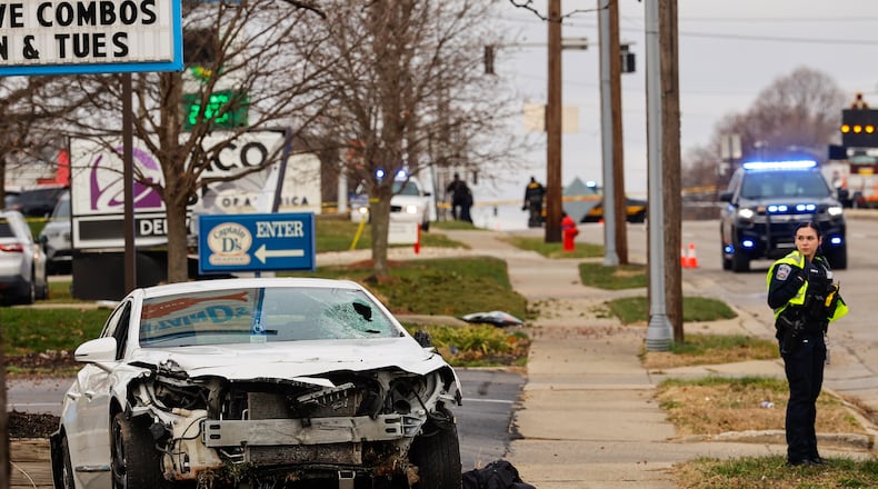 Breiel Boulevard in Middletown is closed southbound between Grand Avenue and Roosevelt Boulevard due to a crash, according to Middletown police on Monday afternoon. NICK GRAHAM/STAFF