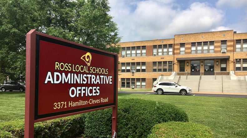 Officials at Ross Schools recently announced the district is facing a projected budget deficit in a few years. The district, which is one of the top academic performers in Butler County, has forecast a $1.1 million shortfall for the 2023-2024 school year. (Photo By Michael D. Clark\Journal-News)