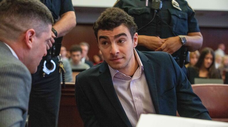 Luigi Mangione appears in Manhattan Criminal Court for an evidence hearing, Tuesday, Dec. 2, 2025, in New York. (Steven Hirsch/New York Post via AP, Pool)