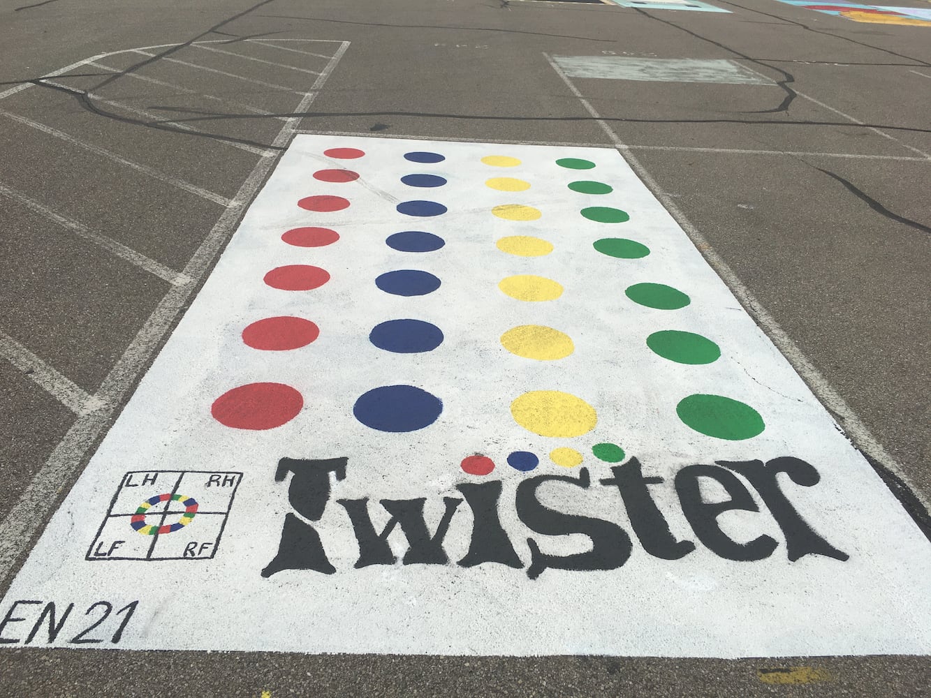 Lakota West High School parking lot spaces