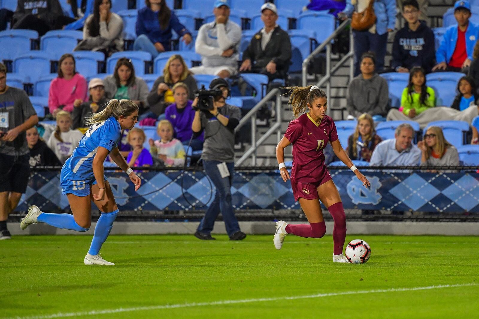 Florida State University center fullback Malia Berkely recently was named Atlantic Coast Conference’s defensive player of the year. PROVIDED