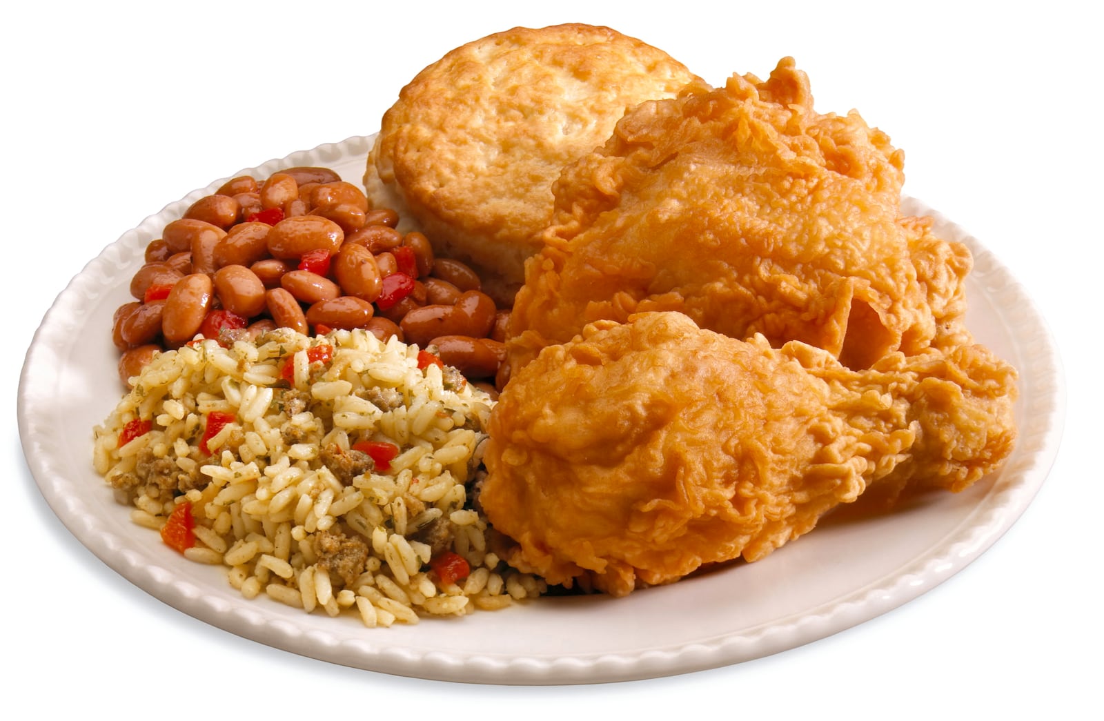 070827 -- College Park, GA -- A fried chicken dinner from Bojangles.