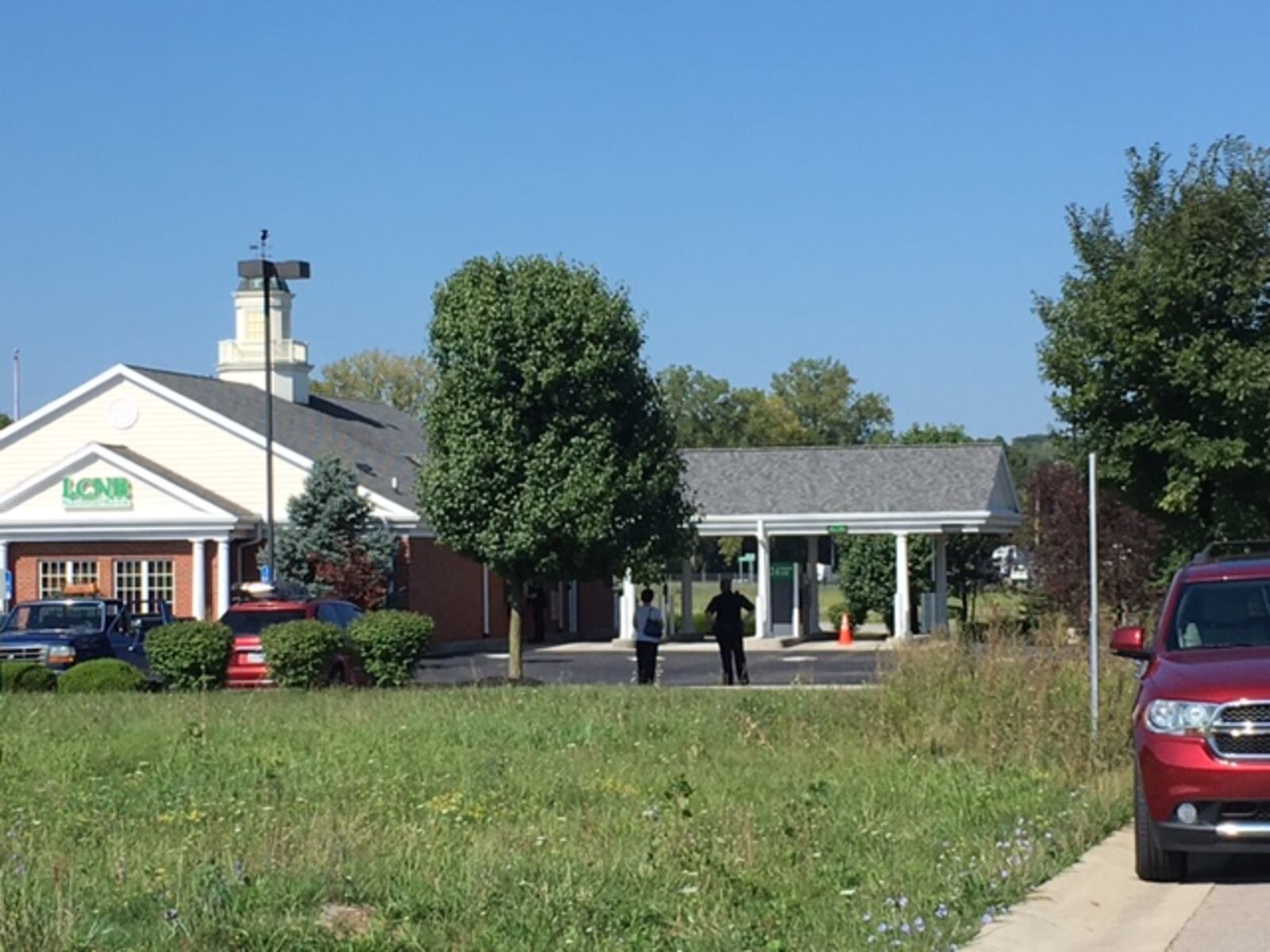 The LCNB bank on Ohio 63 in Monroe is closed as police investigate a robbery that occurred there this morning.