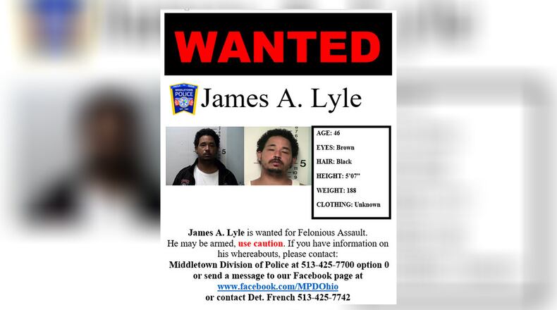 James Lyle wanted poster.