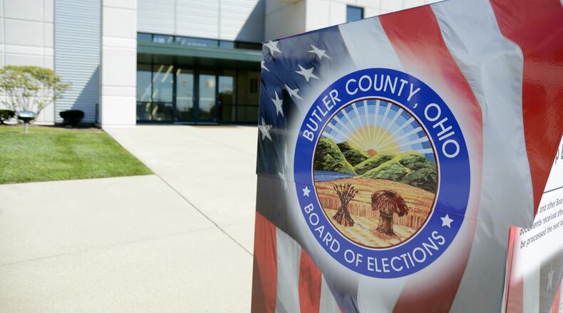 The Butler County Board of Elections office. MICHAEL D. PITMAN/STAFF