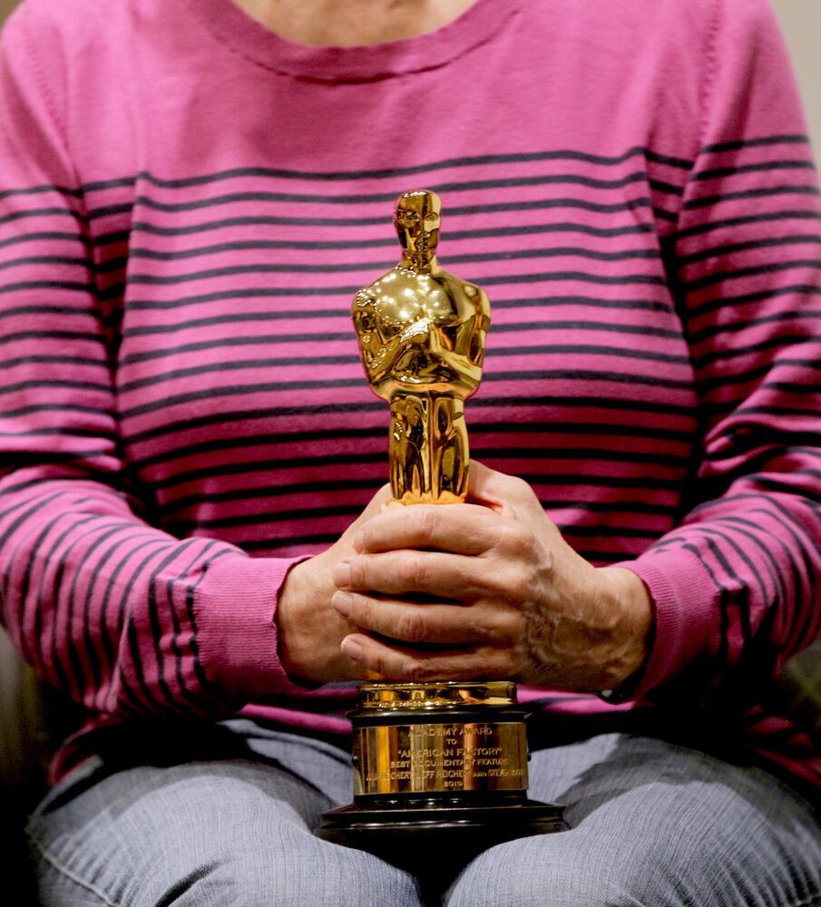 PHOTOS: Oscars in tow, Academy Award winners Julia Reichert and Steven Bognar return to Wright State University