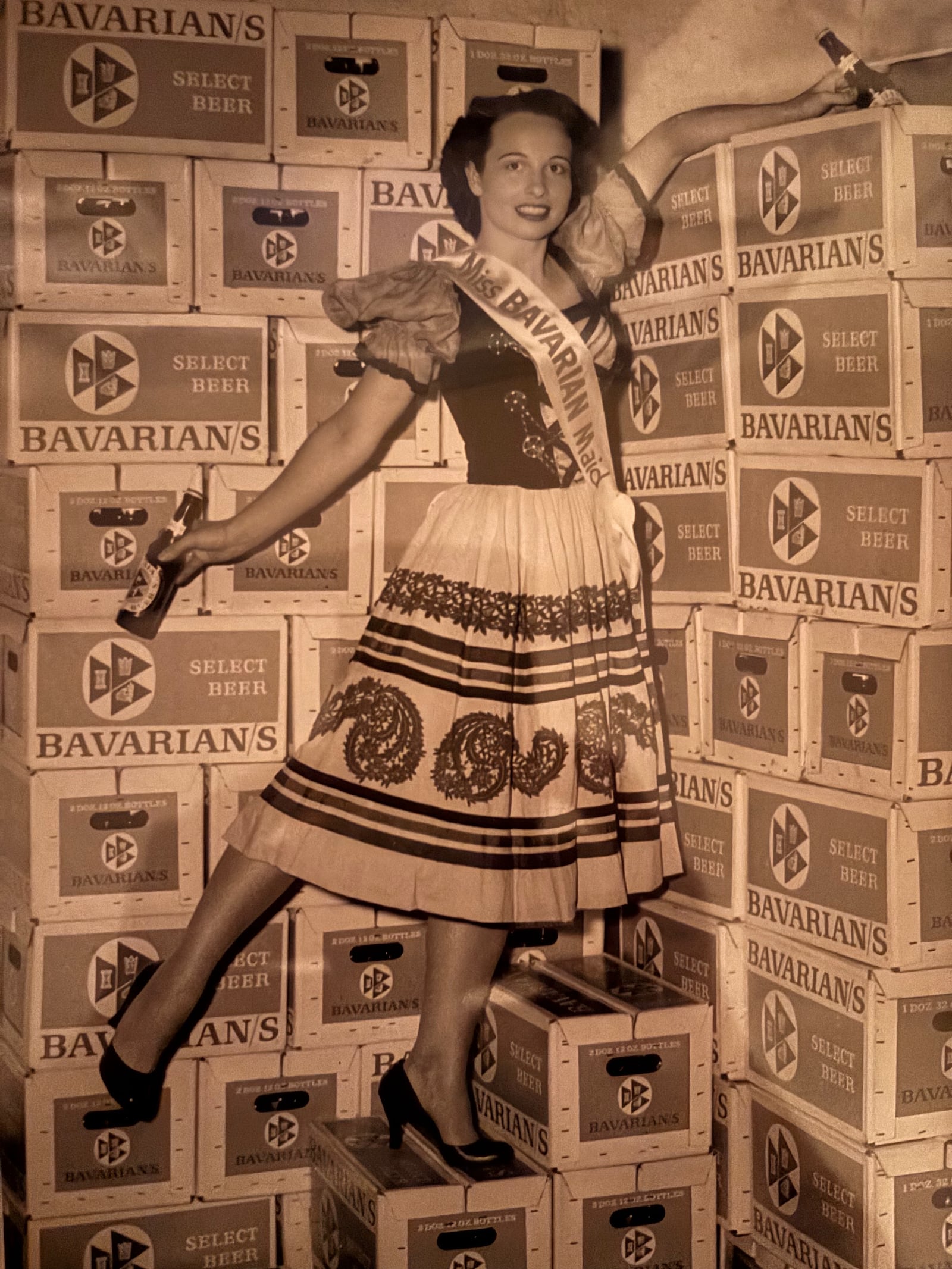 Lois as Miss Bavarian Beer at the age of 23.
CONTRIBUTED