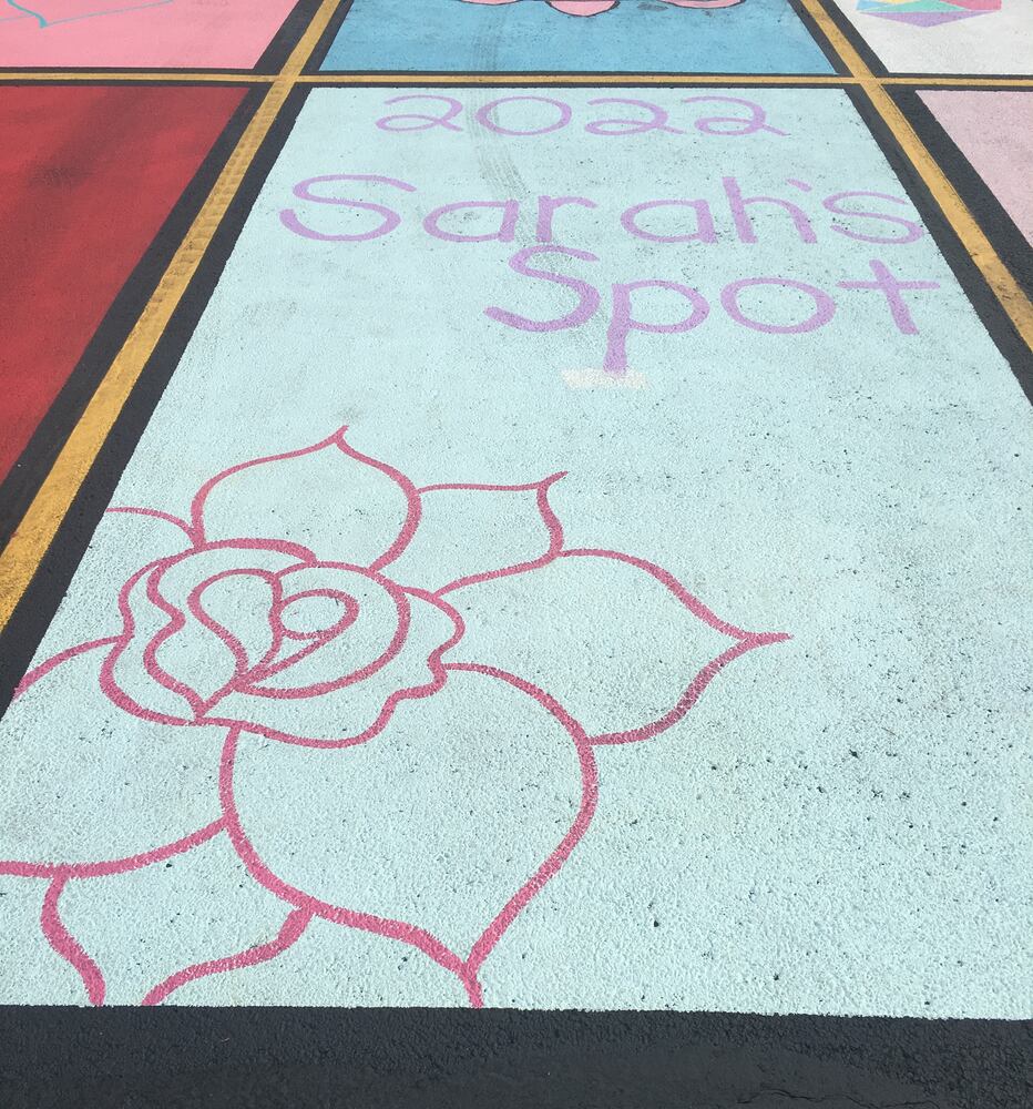 Badin senior parking lot spaces