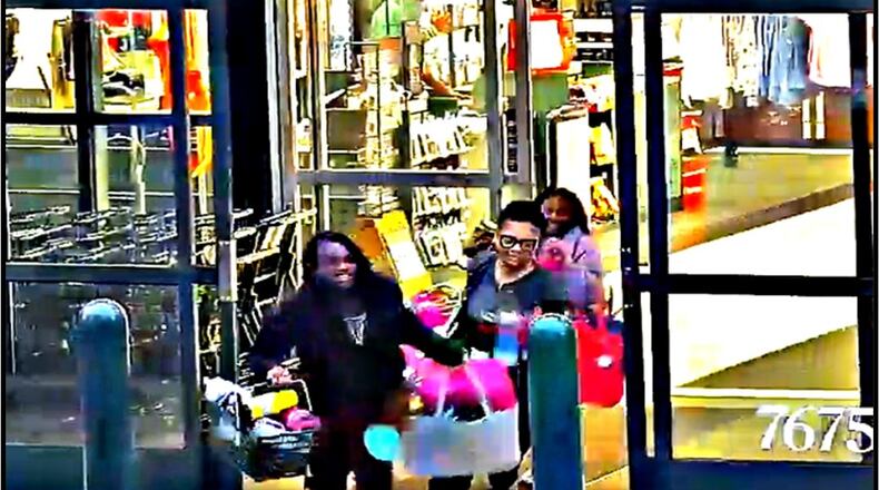 Suspects in two thefts from Dick's Sporting Goods at Liberty Center. BUTLER COUNTY SHERIFF'S OFFICE