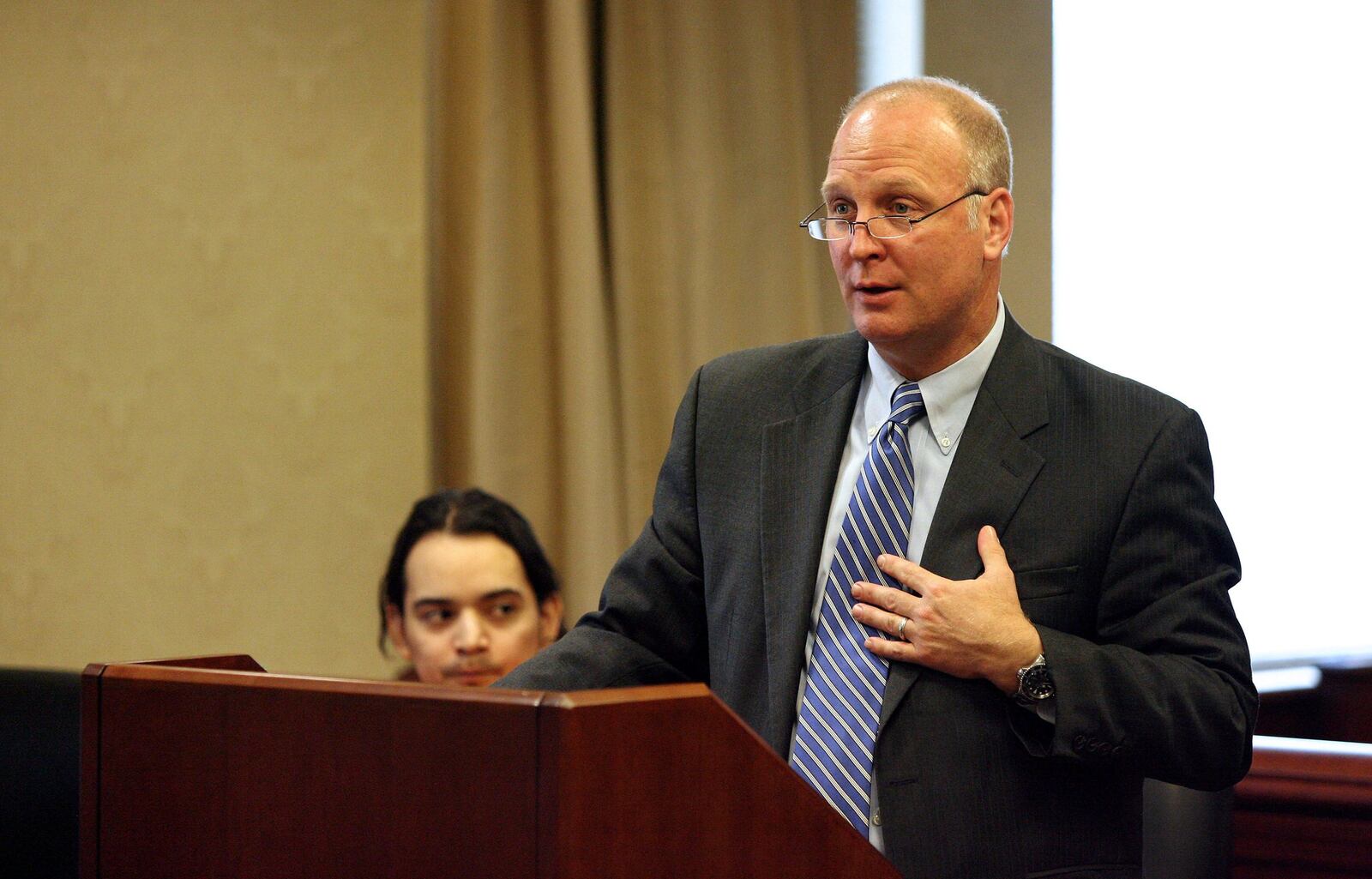 Local attorney Greg Howard is one of a couple people interested in being appointed to replace the late Craig Hedric as judge on the Butler County Common Pleas Court. Hedric died at a local hospital in November after collapsing at his Liberty Twp. home. NICK DAGGY/FILE PHOTO