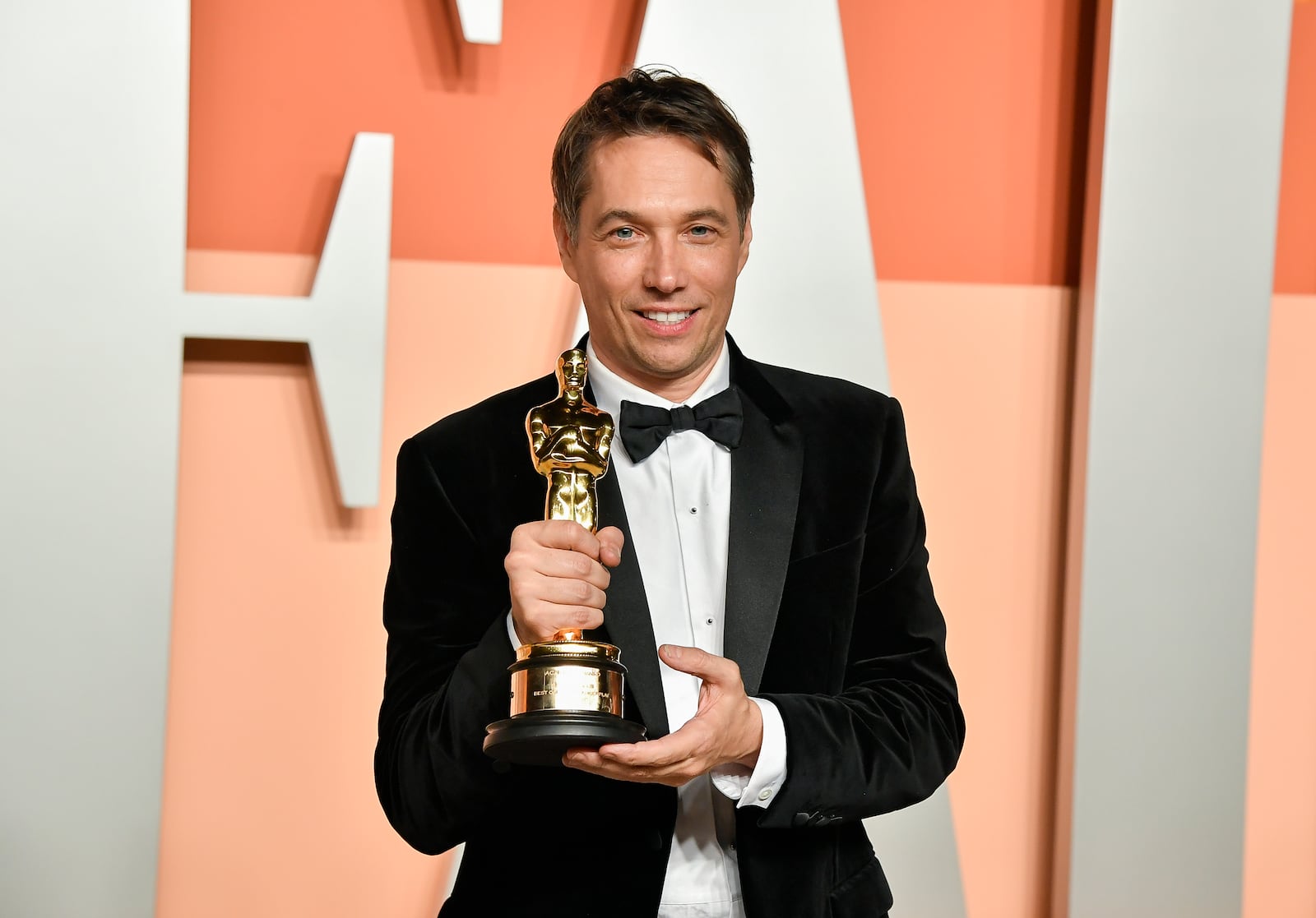 FILE - Sean Baker arrives at the Vanity Fair Oscar Party on March 2, 2025, in Beverly Hills, Calif. (Photo by Evan Agostini/Invision/AP, File)