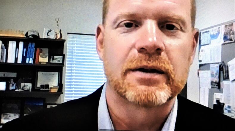 The leader of Southwest Ohio’s largest suburban school system said he is optimistic that though the COVID-19 pandemic continues, the coming school year “will be a more normal school year than we have seen in the past couple of years.” Matt Miller, superintendent of the 17,000-student Lakota Schools, shared that and other thoughts earlier this week during an online chat with school parents and residents in Butler County’s largest school district. (Photo By Michael D. Clark\Journal-News)