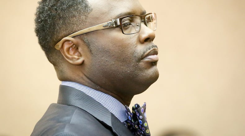 Anthony Houston, a former Hamilton firefighter who faced multiple felony charges for submitting forged medical documents to get pay, pleaded guilty to one count of felony theft. He was sentenced Wednesday. GREG LYNCH/STAFF