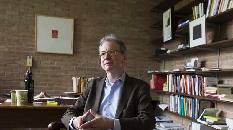 Antioch College President Thomas Manley. (Columbus Dispatch photo by Brooke LaValley)
